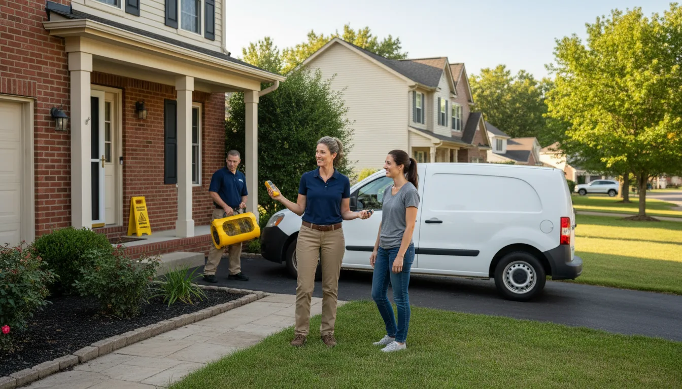 Water restoration image for Dehumidification And Cleanup Services in Roaring Springs, TX